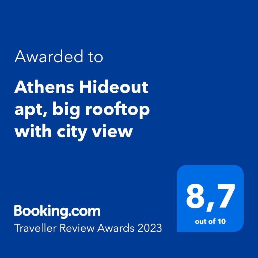 Athens Hideout Apt, Big Rooftop With City View Apartment Exterior foto